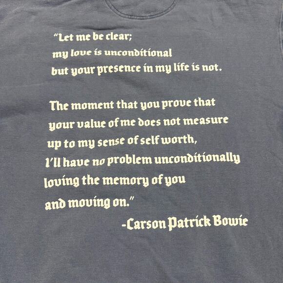 Boys Lie Hoodie Sweatshirt One Size Let me Be Clear Angel Carson Patrick Bowie - Picture 9 of 11